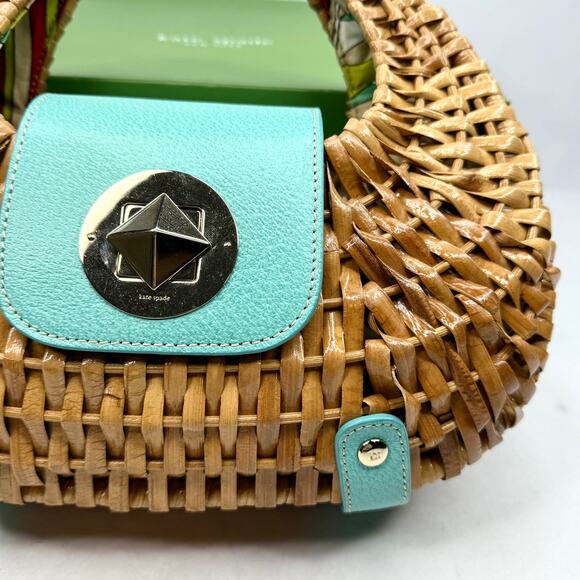 Kate Spade Santiago Plantation Wicker Mini Bag - Picture 4 of 16